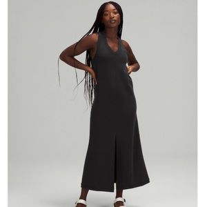 Lululemon Ease of it All V-Neck Midi Dress Softstreme Black Size 6